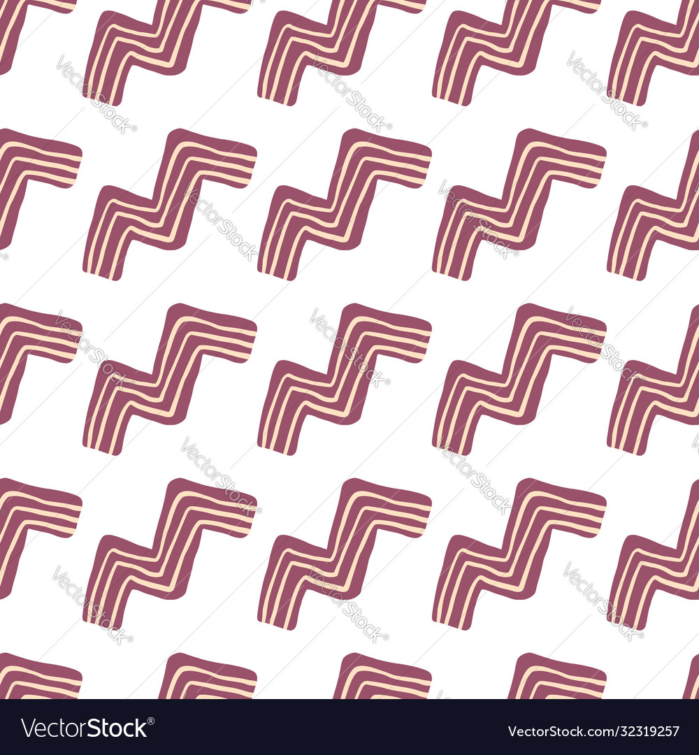 Isolated pattern with purple zigzag elements