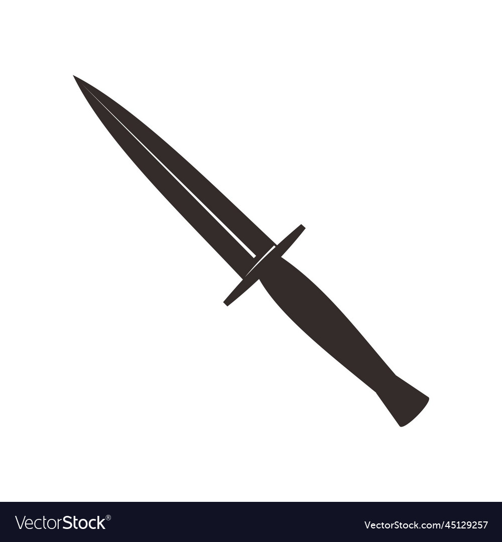 Military combat knife icon Royalty Free Vector Image