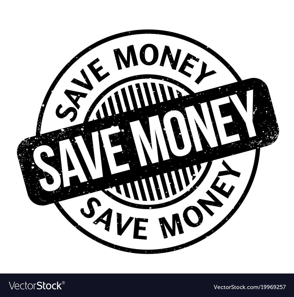 Save money rubber stamp Royalty Free Vector Image