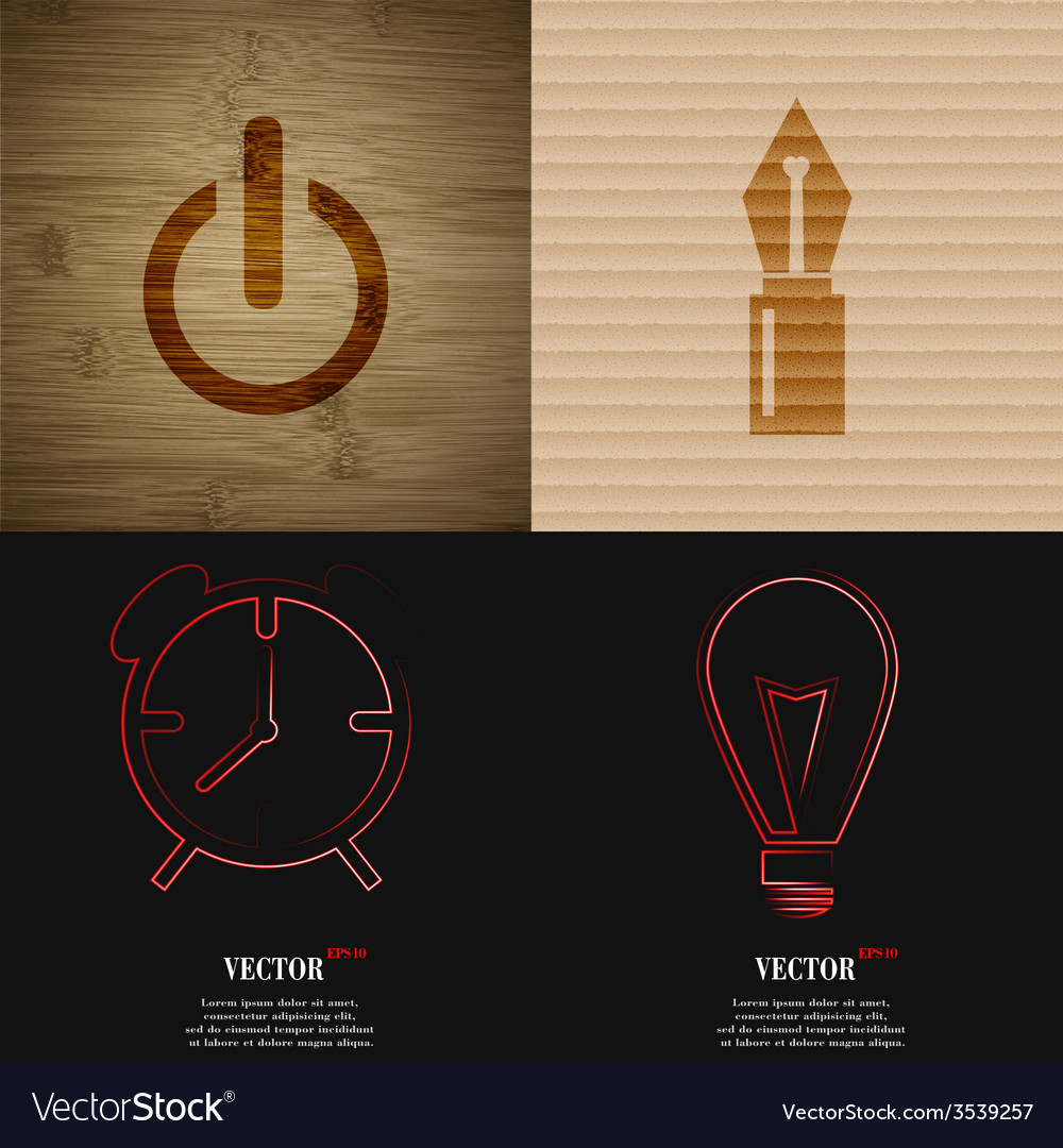 Set of abstract backgrounds with different web