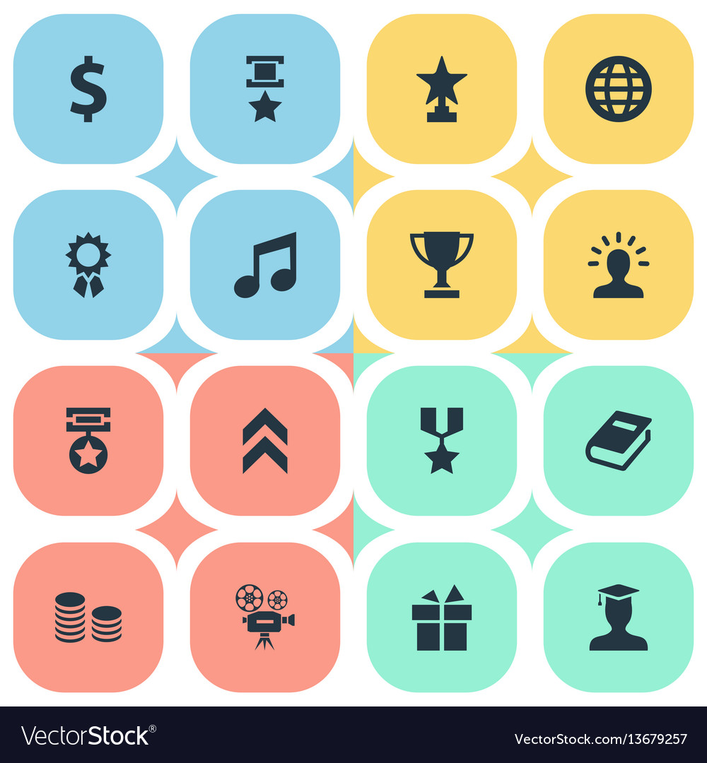 Set of simple champ icons