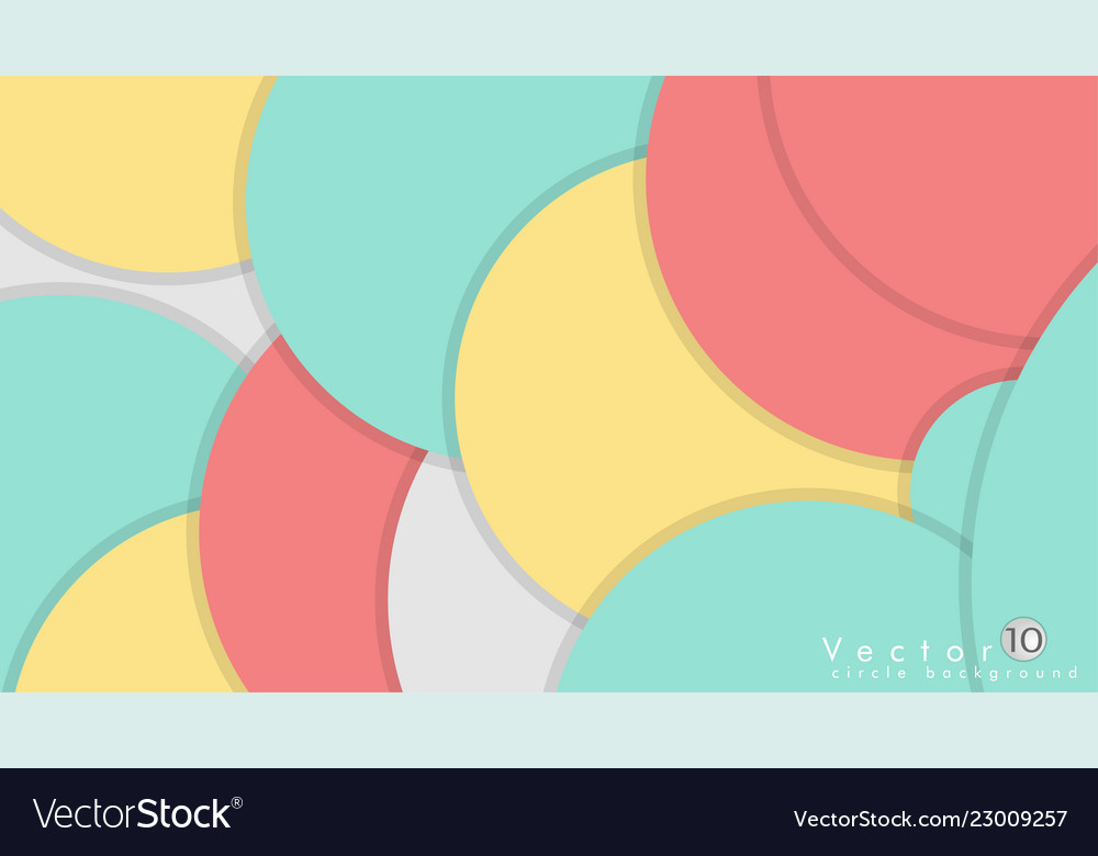Simple and colorful circles background design