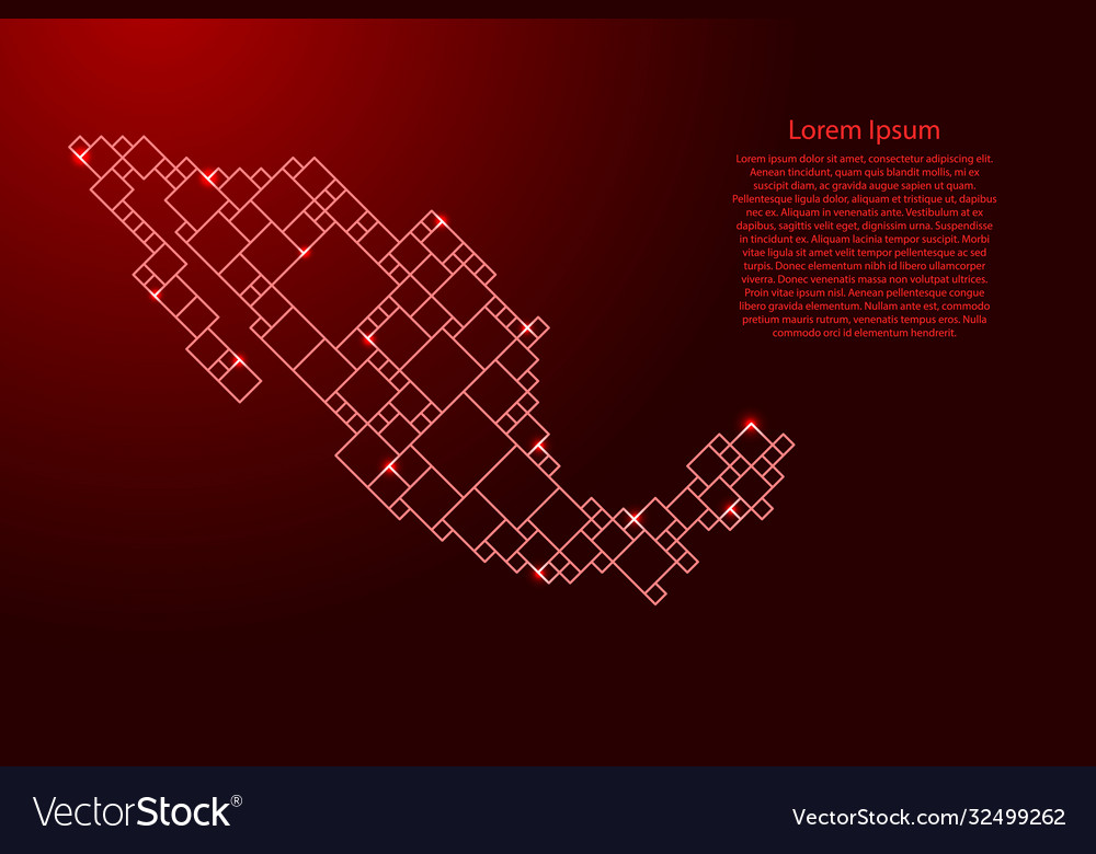 Bahrain map from red pattern a grid Vector Image Bahrain map from red pattern a grid