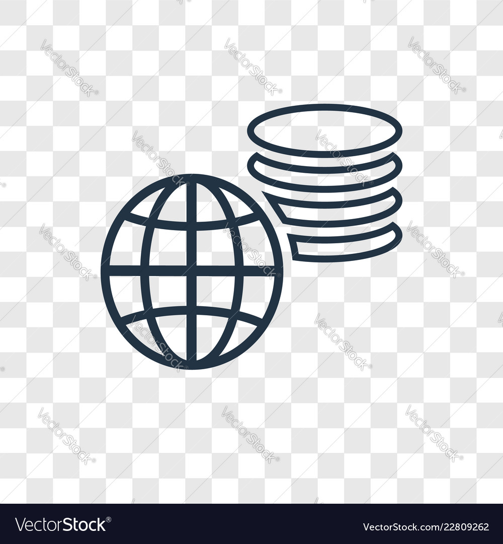 Big data concept linear icon isolated vector image Big data concept linear icon isolated