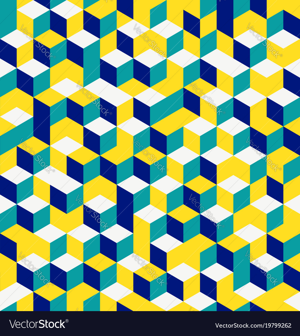 Cubes seamless pattern