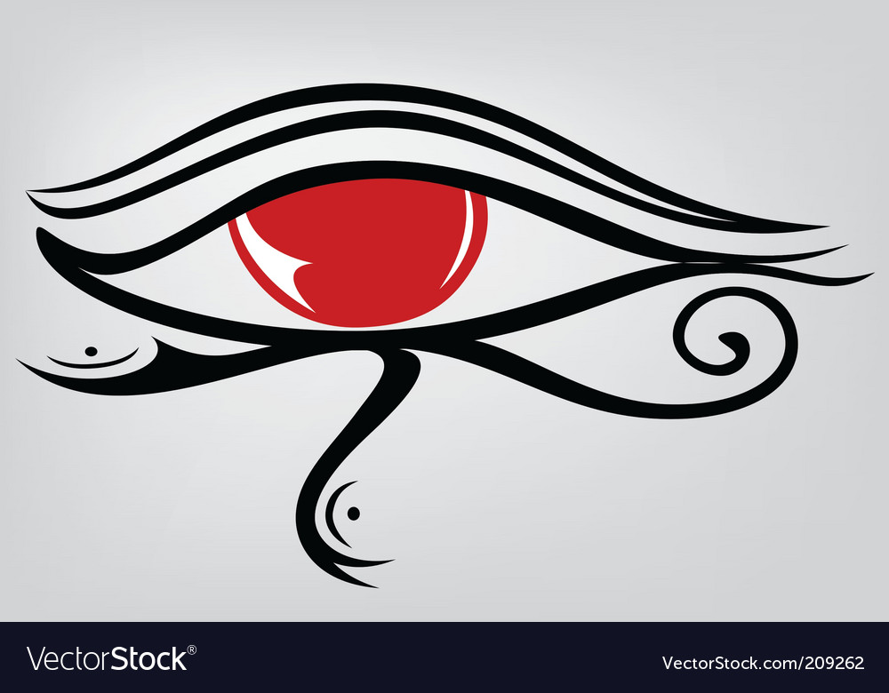 Egyptian Eye Ra Royalty Free Vector Image Vectorstock