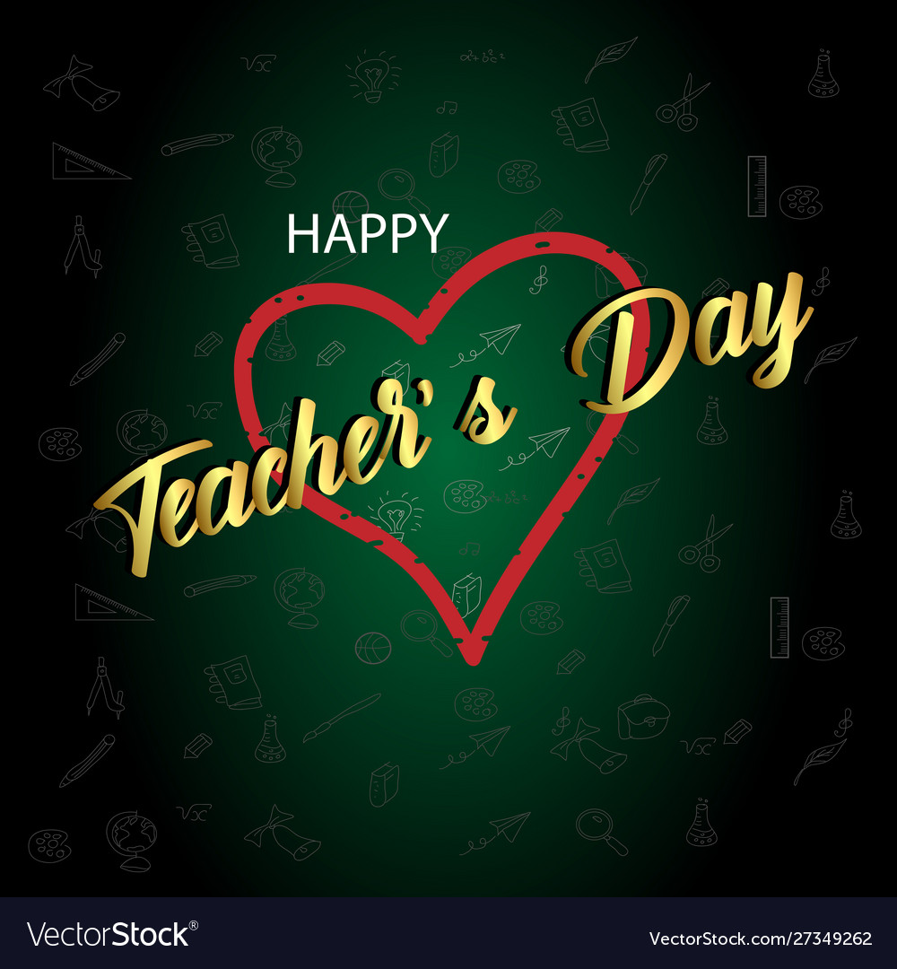 Innovative Abstract Or Poster For Teachers Day Vector Image