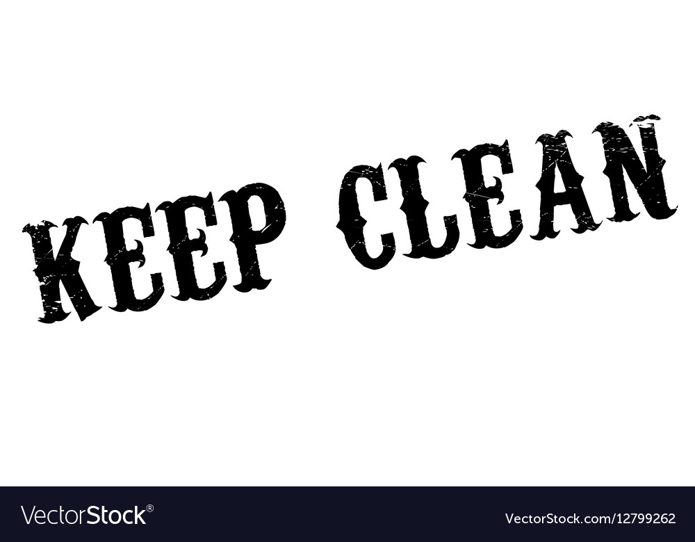 Keep clean rubber stamp Royalty Free Vector Image