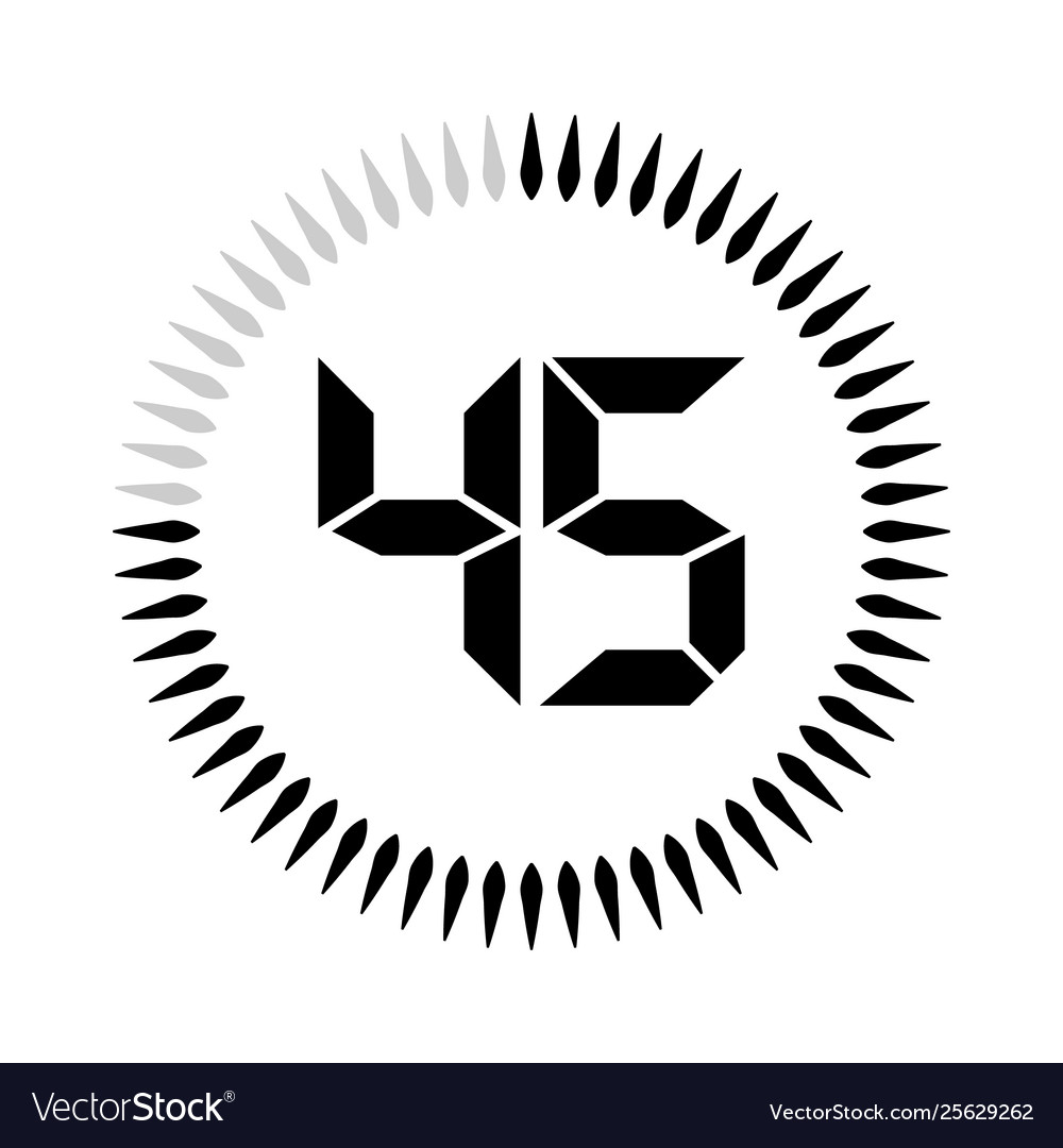 Minutes or seconds timer