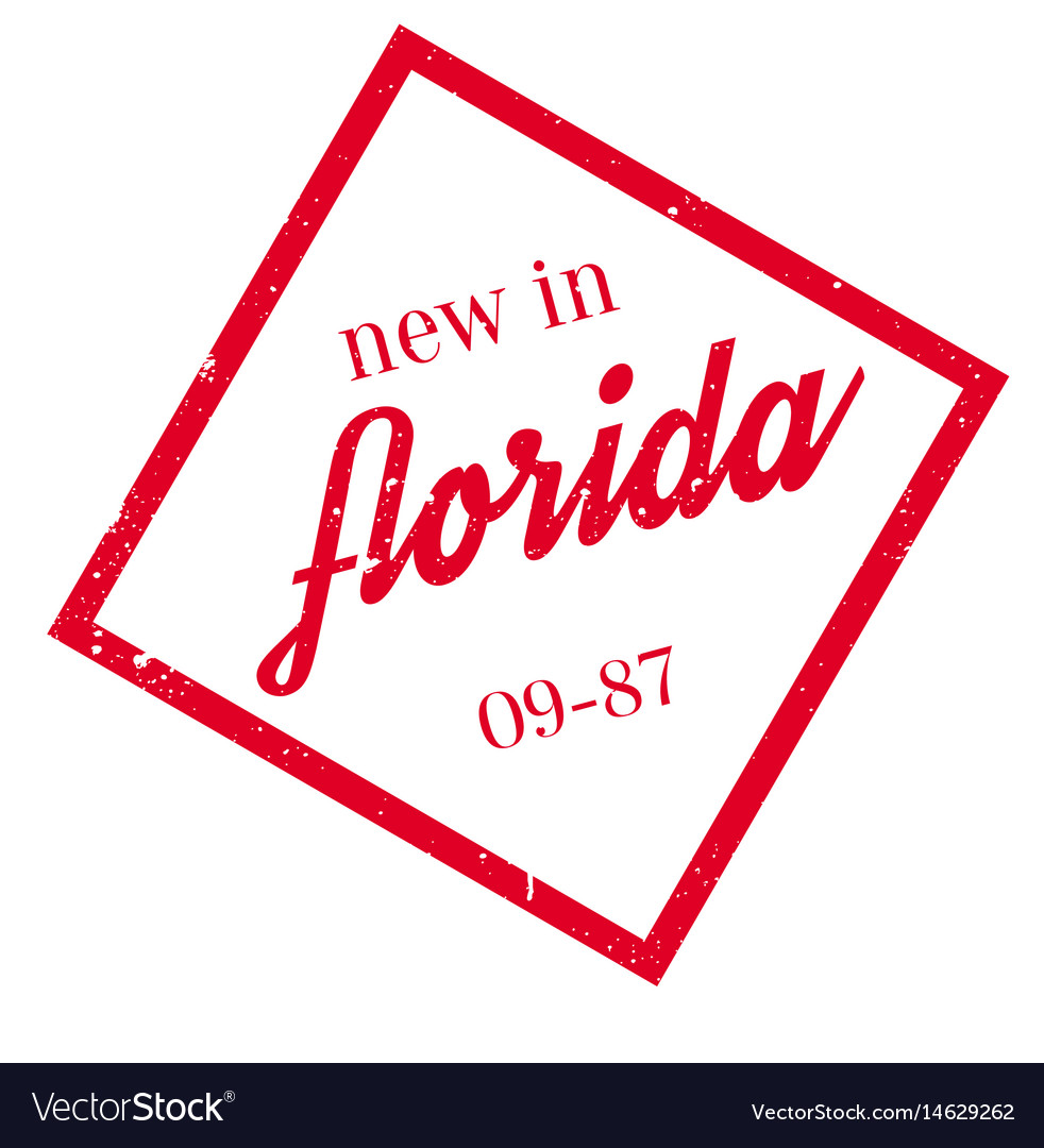 New in florida rubber stamp