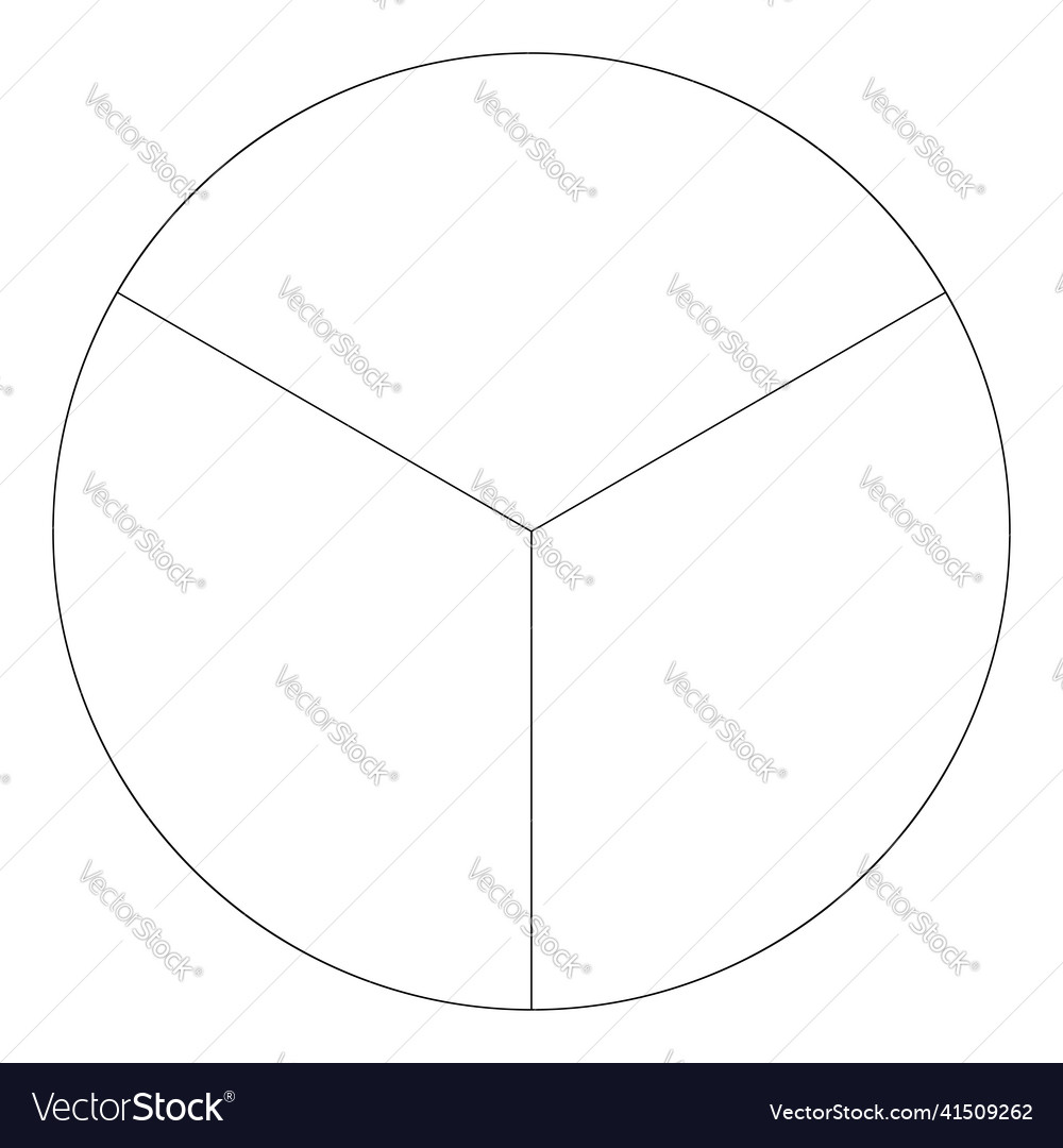 Pie chart graph circle circular diagram from vector image Pie chart graph circle circular diagram from