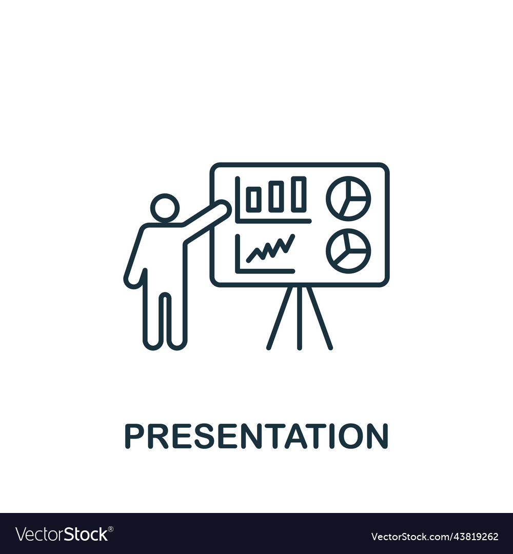 User experience icon line simple web design