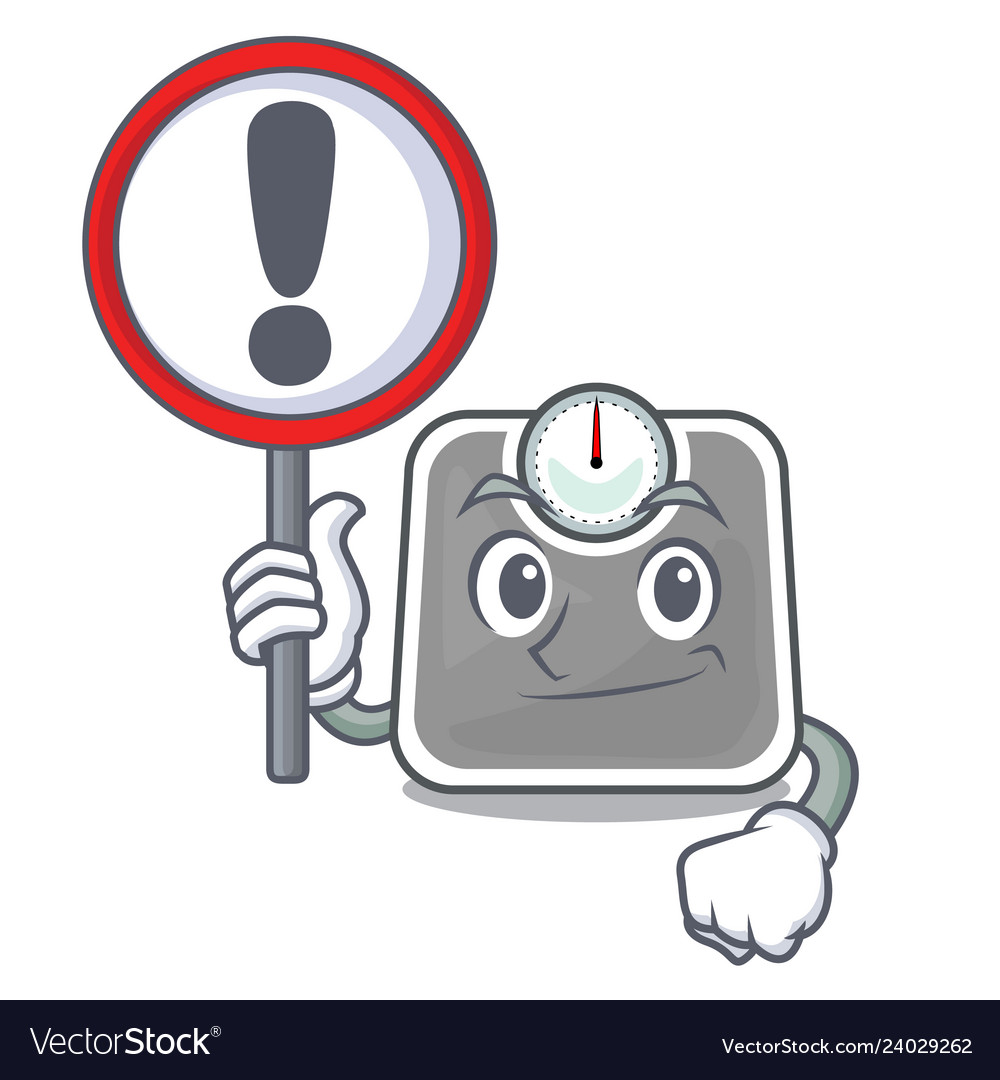 With sign weghit scales in the shape characters