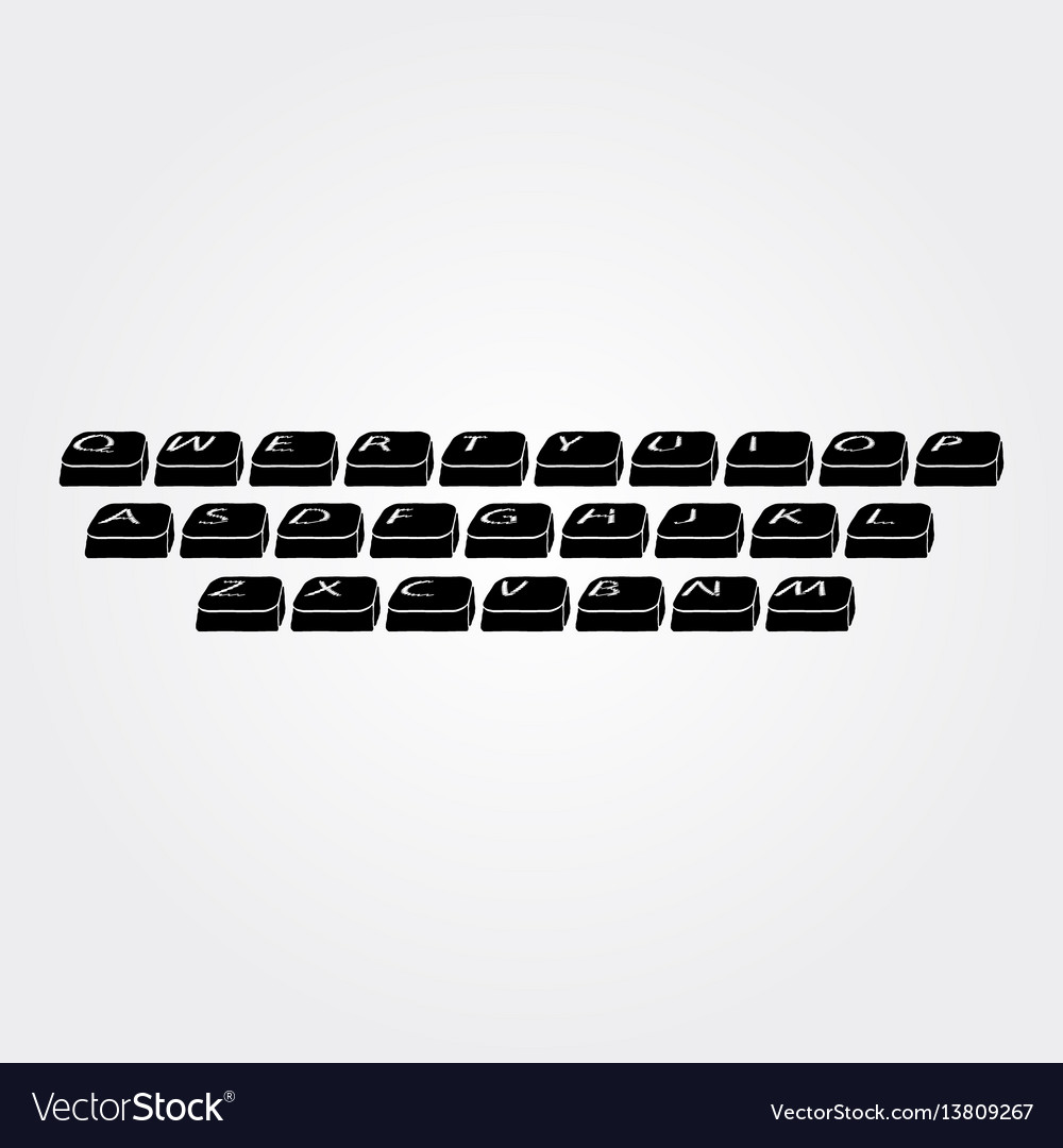 A keyboard black buttons