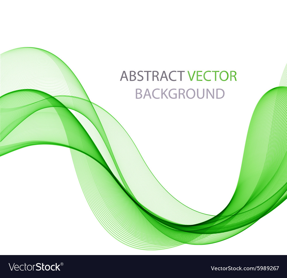 Abstract colored wave on white Royalty Free Vector Image