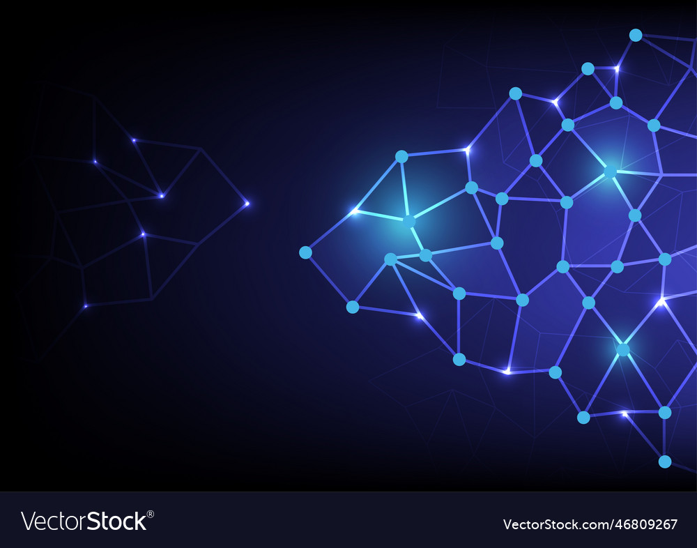 Abstract network connection technology background vector image Abstract network connection technology background