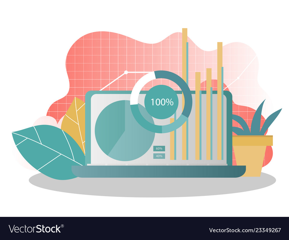 Data analysis concept can use for web banner vector image Data analysis concept can use for web banner