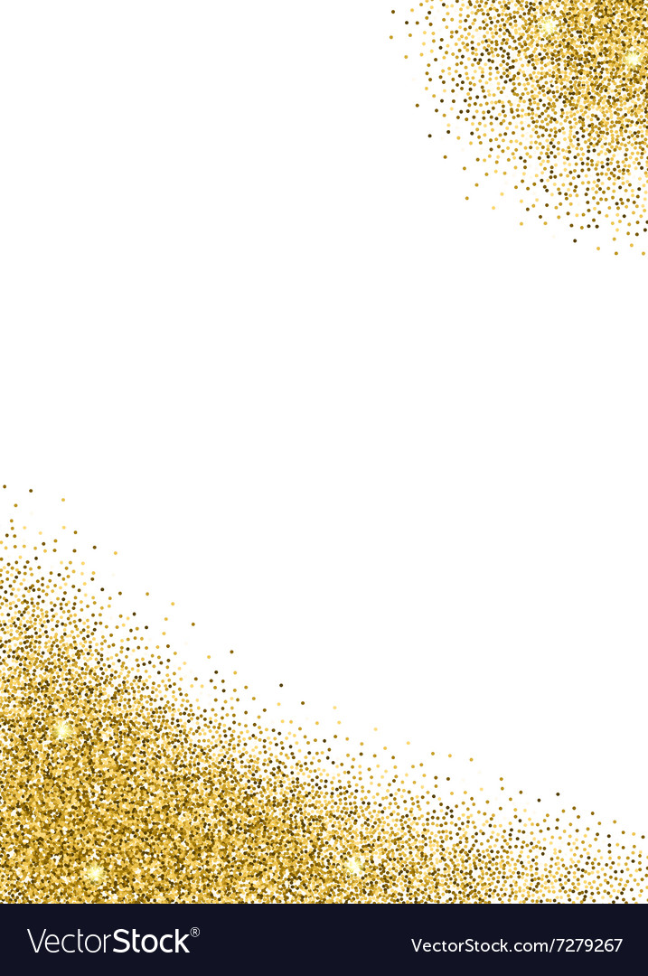 Gold Glitter Party Flyer Template