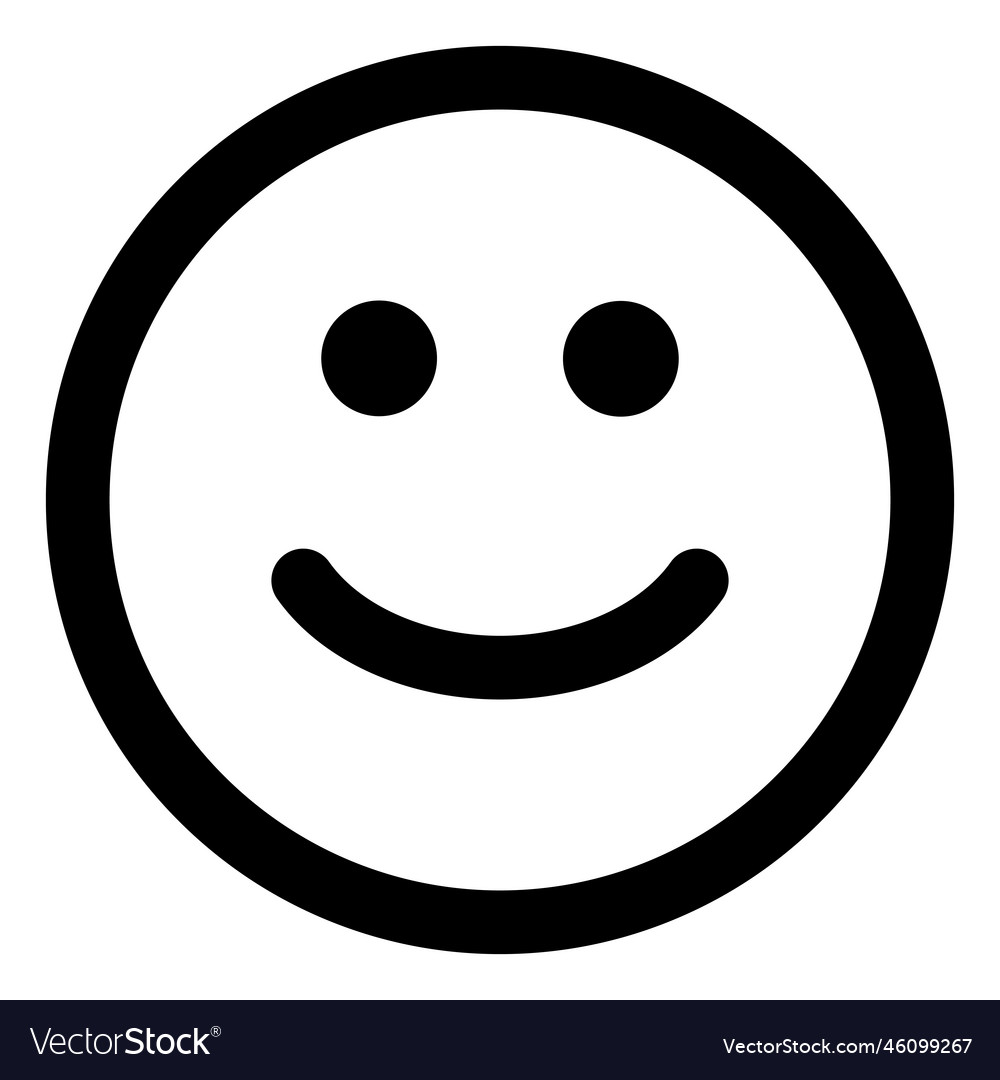 Happy face icon smile Royalty Free Vector Image