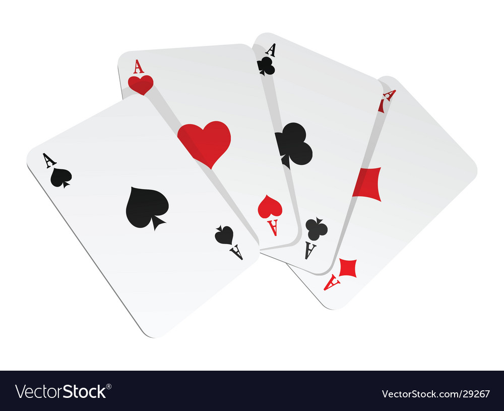 Illustration Of 4 Cards Royalty Free Vector Image