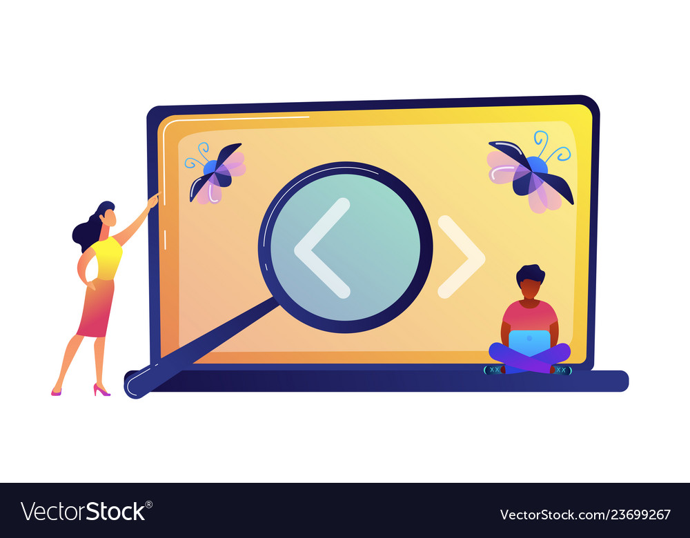 Programmers Debugging Laptop