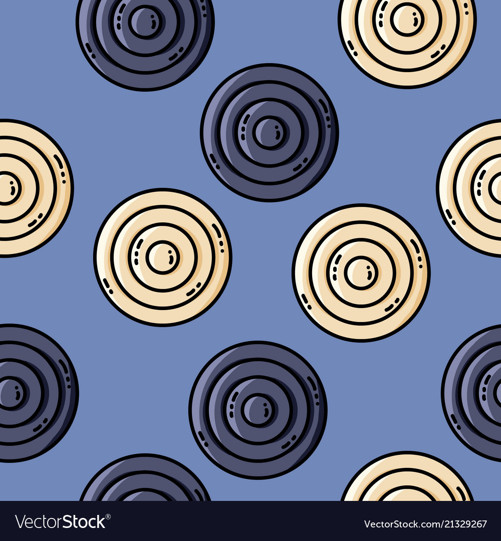 Seamless pattern with circles in retro colors vector image Seamless pattern with circles in retro colors