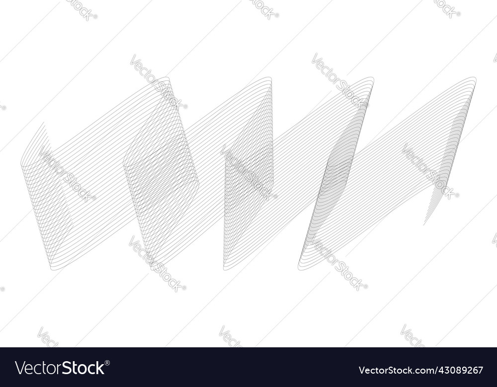 Wavy waving lines abstract design element Vector Image Wavy waving lines abstract design element