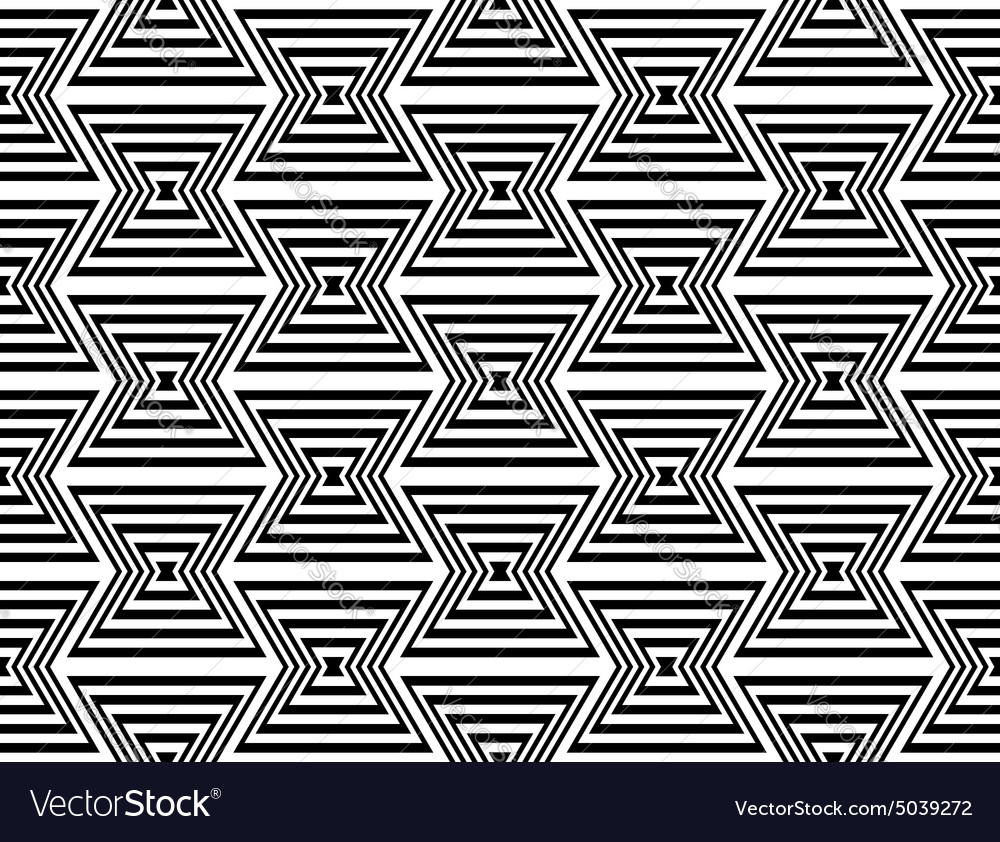 Design seamless monochrome zigzag pattern