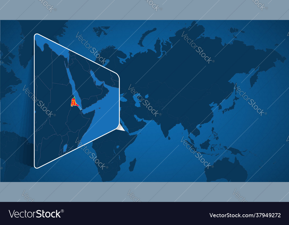 Location eritrea on world map