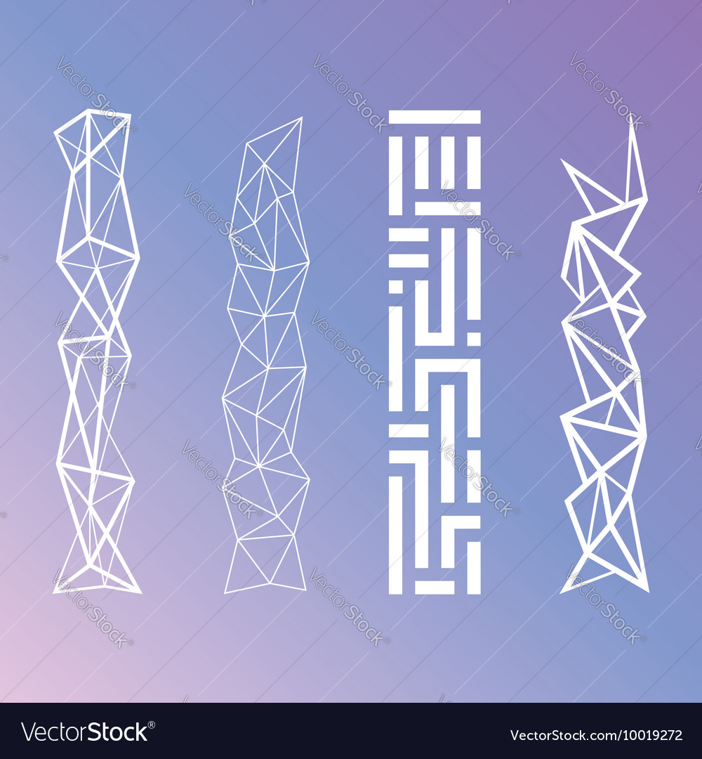 Minimalistic geometric patterns