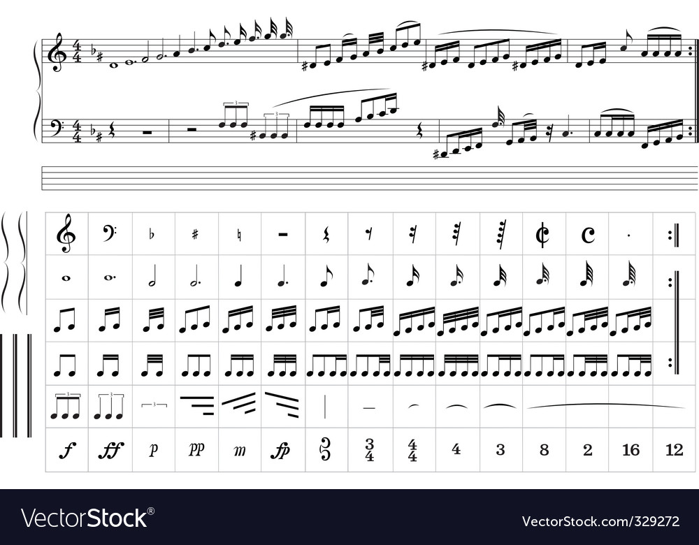 music notes royalty free vector image vectorstock music notes sheet music