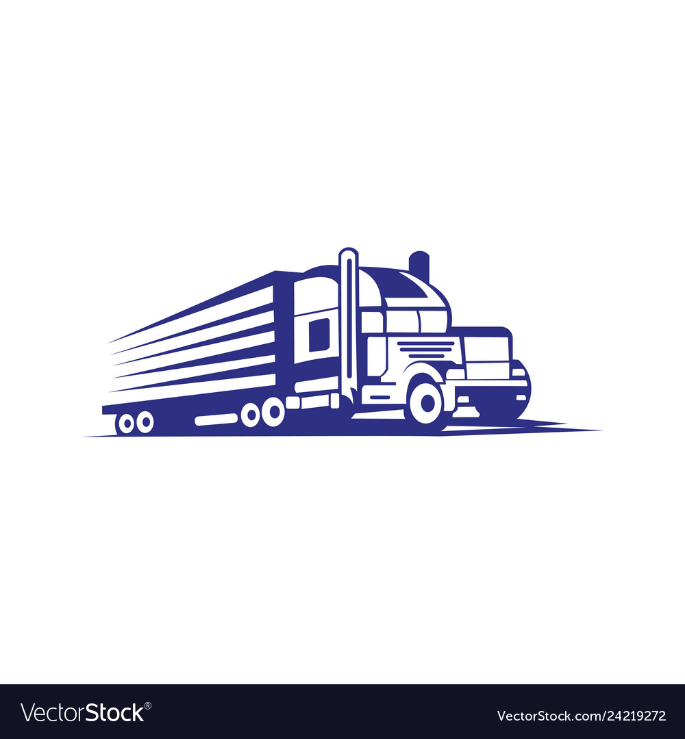 Truck trailer Royalty Free Vector Image - VectorStock