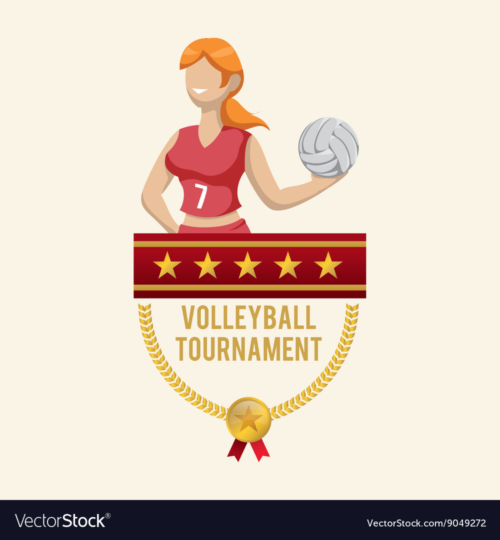 Volleyball design sport icon isolated