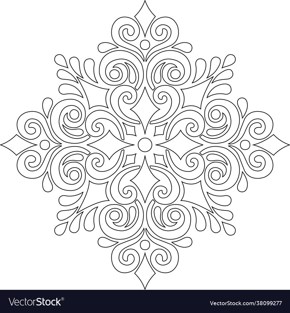 Abstract patterns seamless cross for color doodles