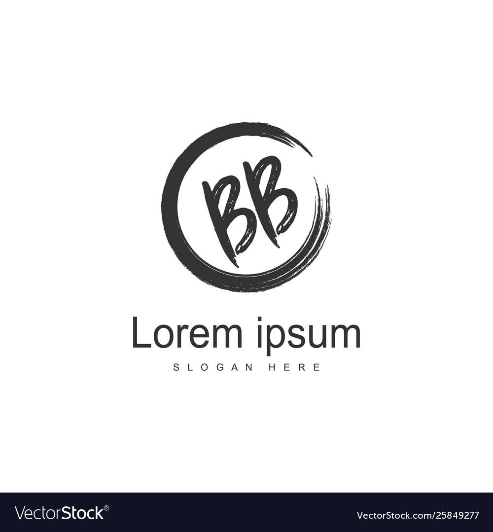 Bb Buchstaben Logo Design kreative moderne Buchstaben