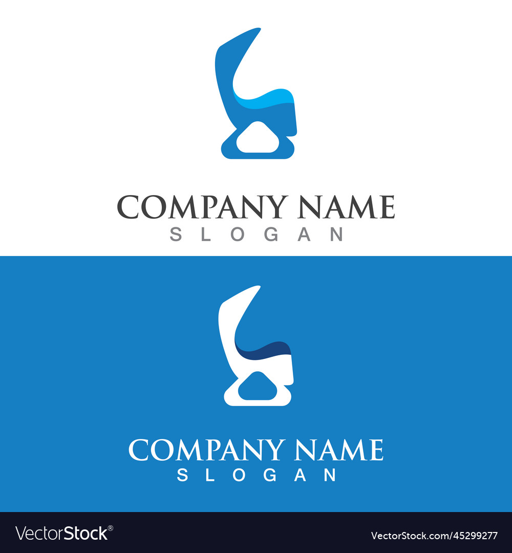 Chair furniture logo image creative design modern