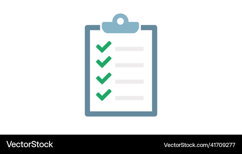 Checklist Flat Icon Approved Document Flat Icon Checkboard Color Icons