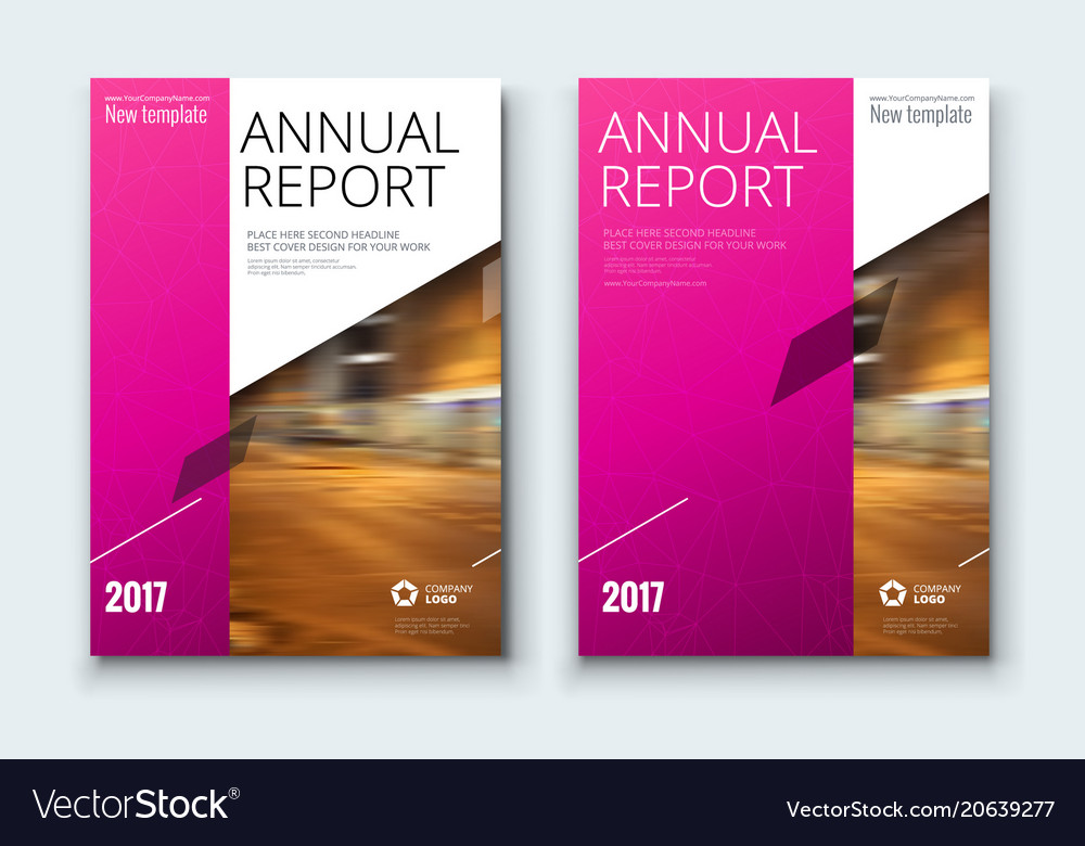 corporate business annual report cover brochure vector image corporate book cover design