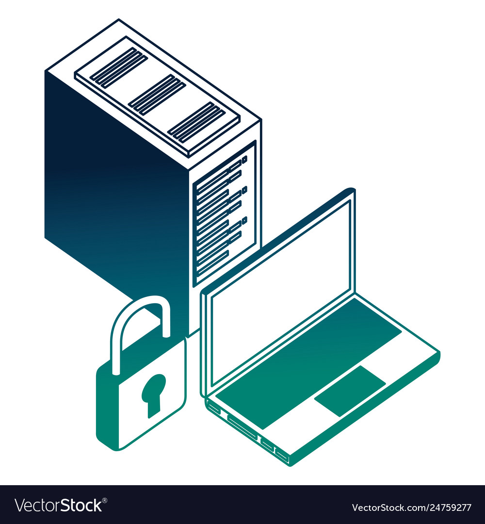 Laptop computer tower cpu security network data