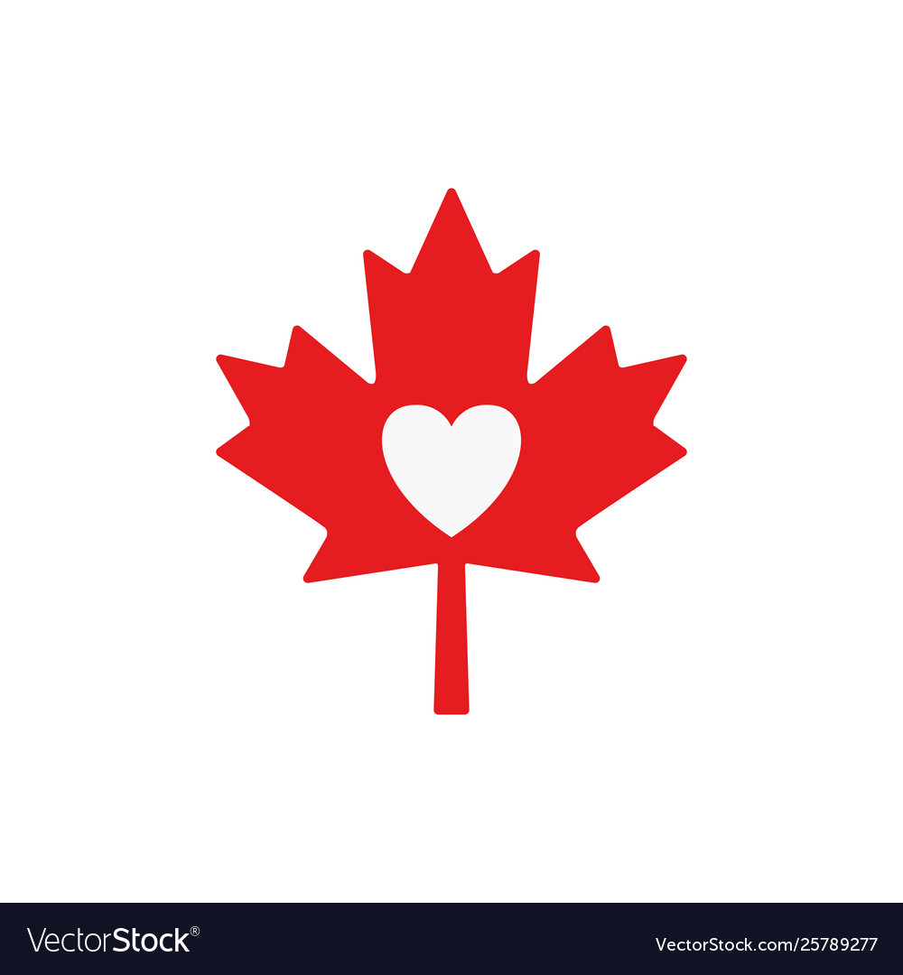 Maple leaf canada design Royalty Free Vector Image