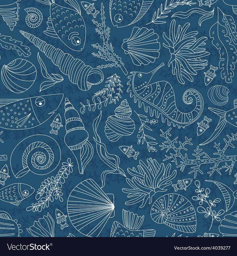 Ocean Seashell Pattern