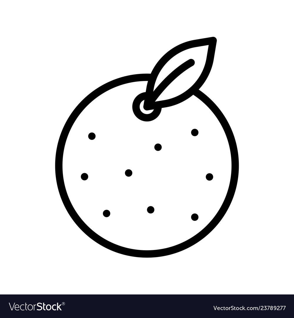 Orange chinese lunar new year line style icon
