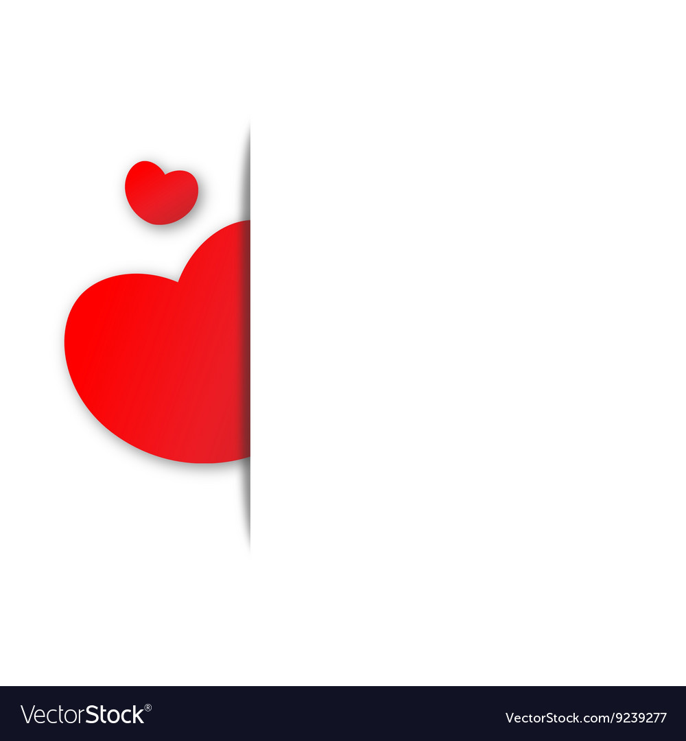 Paper red heart background