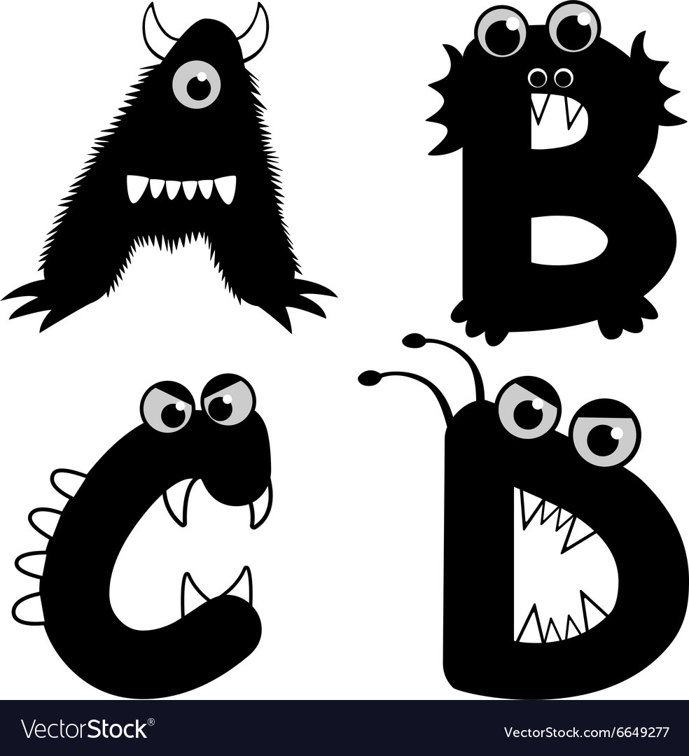 Strange creature font type