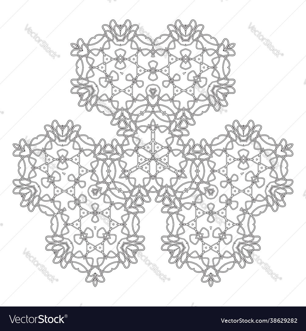 Celtic pattern isolated on white background
