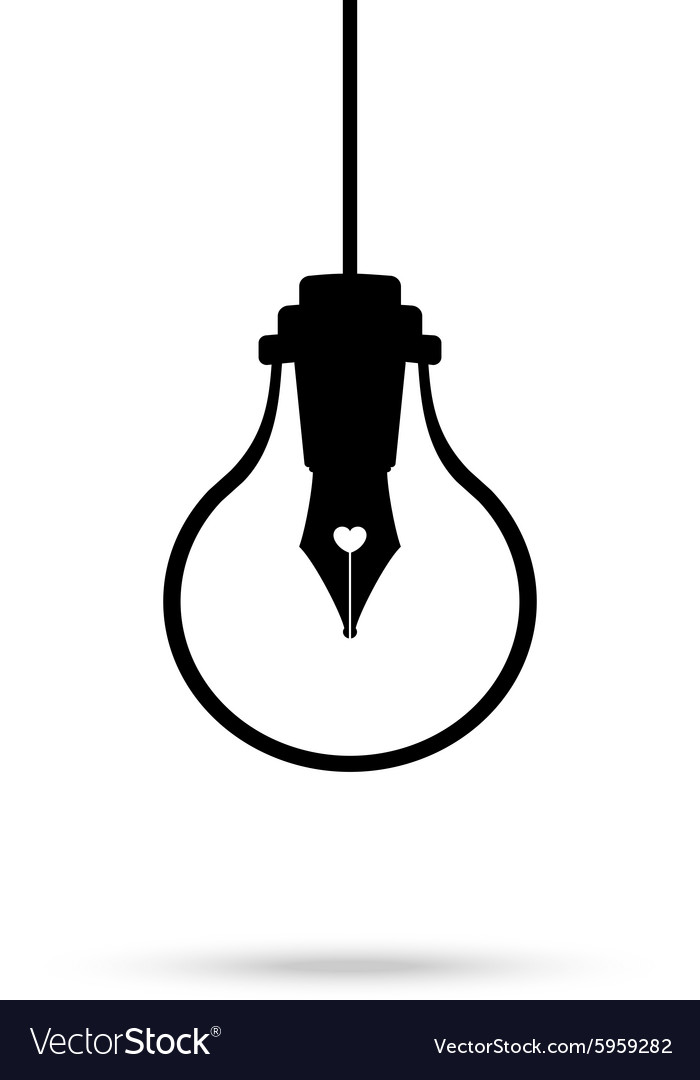 Creativity visualisation a light bulb