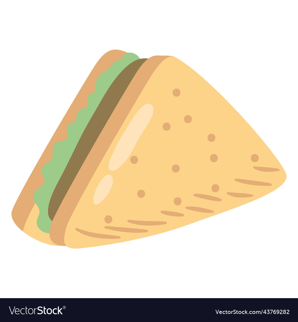 Delicious triangular sandwich food