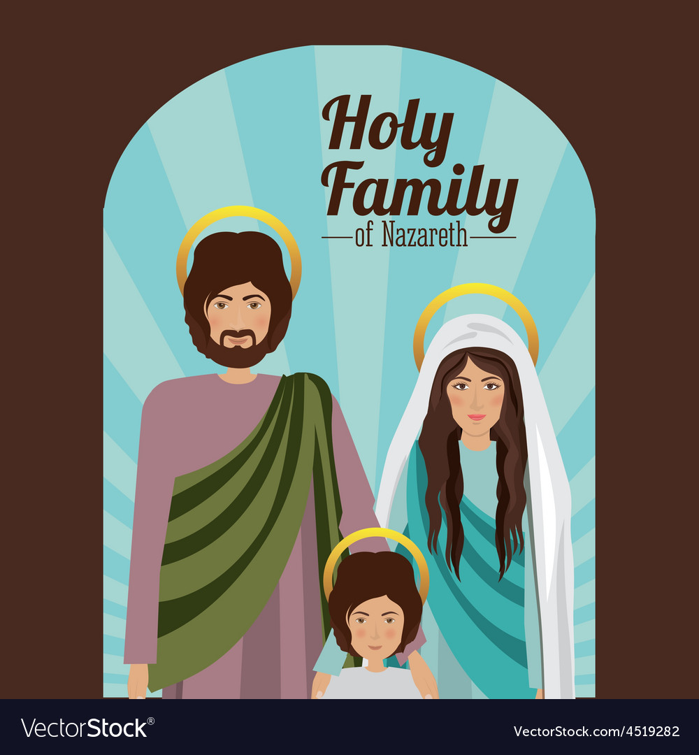 Holy family design Royalty Free Vector Image - VectorStock