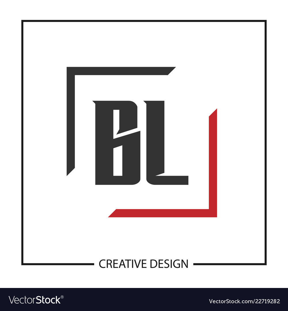 Initial letter bl logo template design