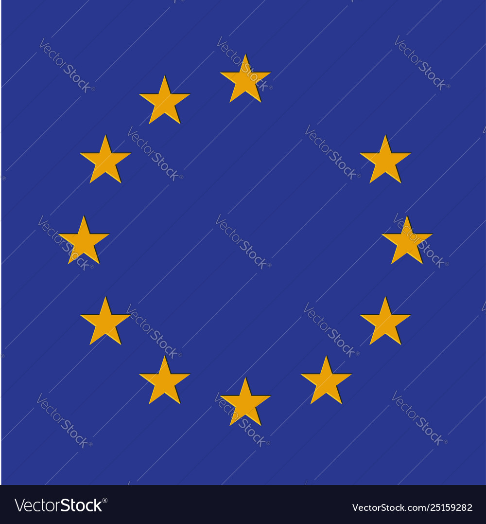 Vermisster Stern von eu flag